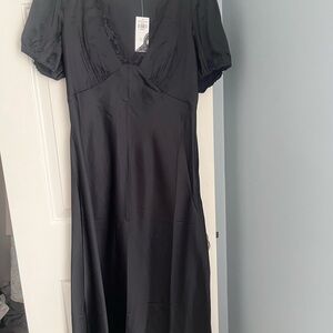 Abercrombie & Fitch Satin Black Dress
